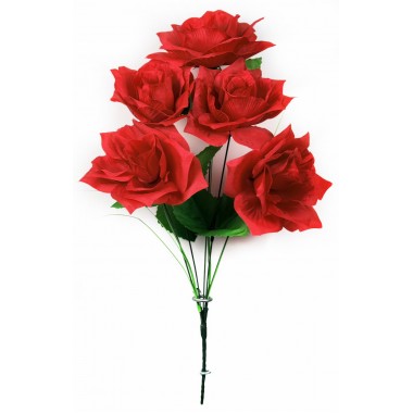 Букет роз резных с осокой БС031к-0