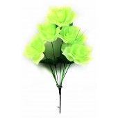 Букет роз резных с осокой БС031лайм