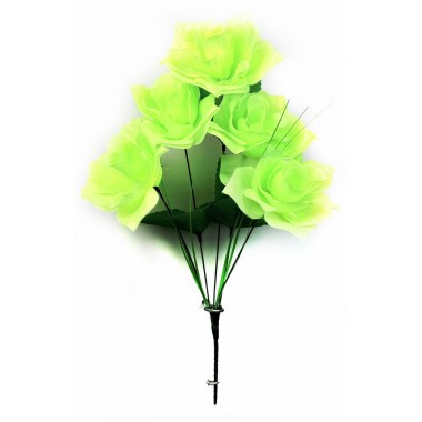 Букет роз резных с осокой БС031лайм-0
