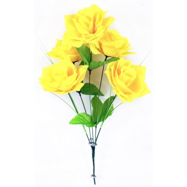 Букет роз резных с осокой БС031ж-0