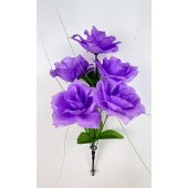 Букет роз резных с осокой БС031лаванда