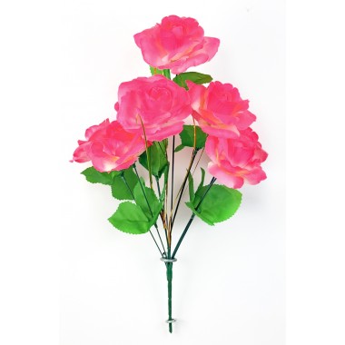 Букет роз с золотистой осокой БС035бел-мал-0