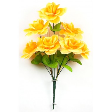 Букет роз с золотистой осокой БС035ж-0