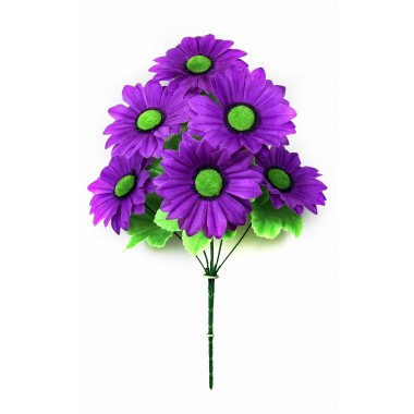 Букет гербер 6 голов, 48см (ритуал.) (2шт) БС047бургунд-0