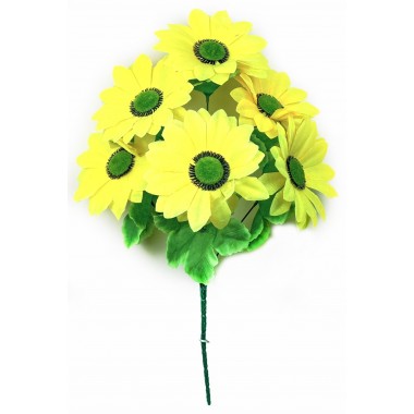 Букет гербер 6 голов, 48см (ритуал.) (2шт) БС047ж-0