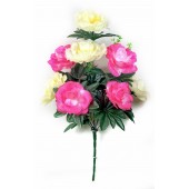 Букет пионов и роз БС055мол/мал-бел