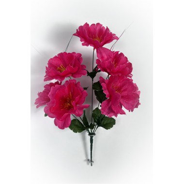 Букет двухслойных клематисов с серебристой осокой БС069м-0