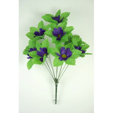 Букет космеи с листом-розеткой БС098-1чернильный-0