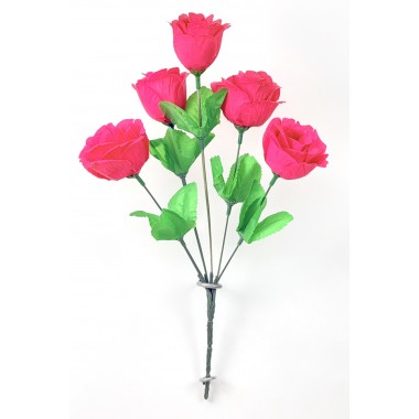 Букет бутонов роз 5 голов, 33см (ритуал.) (10шт) БС093м-0