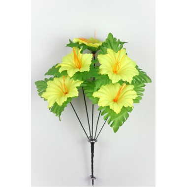 Букет колокольчиков с листом-розеткой БС095-1ж-0