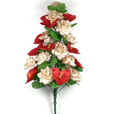 Букет роз и орхидей БС103латте-к-0