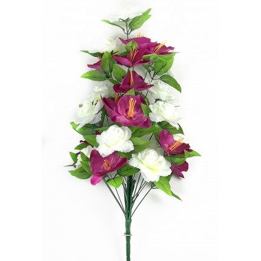 Букет роз и орхидей БС103мол-сирень-0