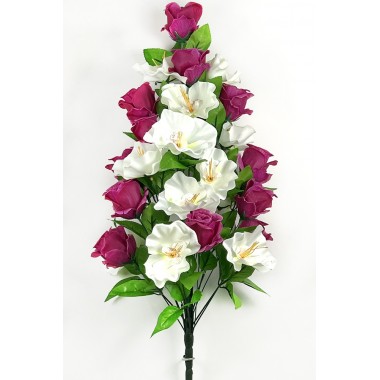 Букет бутонов роз и орхидей БС105сир-мол-0