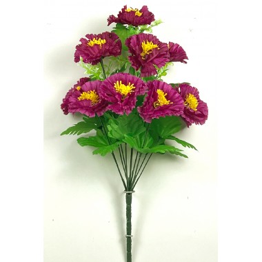 Букет цинии с добавками БС112бургунд-0