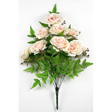 Букет пионовидных роз БС115пудрово-розовый-0