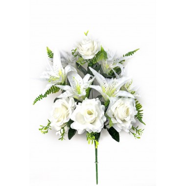 Букет роз и лилий с добавками, СН22мол-0