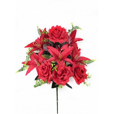 Букет роз и лилий с добавками, СН22к-0