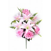 Букет роз и лилий с добавками, СН22роз