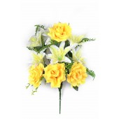 Букет роз и лилий с добавками, СН22ж