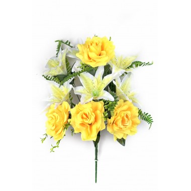 Букет роз и лилий с добавками, СН22ж-0