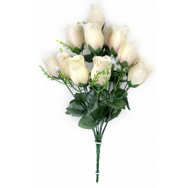 Букет бутонов роз с добавками, СН12пудровый-0