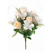 Букет бутонов роз и альстромерий, СН18пудровый