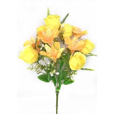 Букет бутонов роз и альстромерий, СН18ж-0