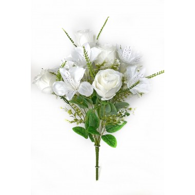 Букет бутонов роз и альстромерий, СН18мол-0