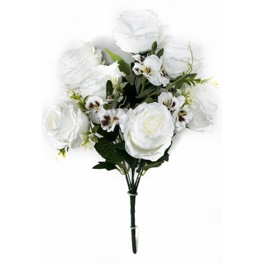 Букет роз и фиалок с добавками, СН23б-0