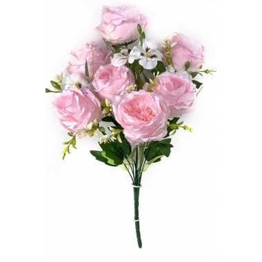 Букет роз и фиалок с добавками, СН23роз-0