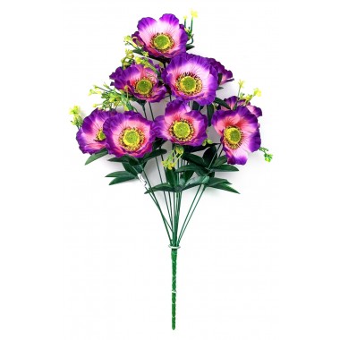 Букет маков с добавками, СН32роз-бургунд-0