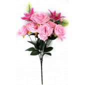 Букет роз и лилий с добавками, СН36роз