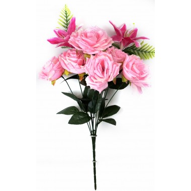 Букет роз и лилий с добавками, СН36роз-0