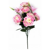 Букет роз и лилий с добавками, СН36бел-роз