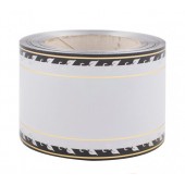 Лента с золотой полоской 8см*50у с рисунком "Лиана" БЛЗПР-8серый(лиана)