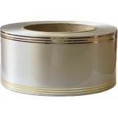 Лента с зол. пол. 6 см * 50 у БЛЗП-6серебро