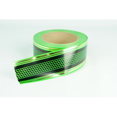 Лента PREMIUM с золотой полоской 5 см * 50 у с рисунком ЛЗПР-5А539 -0