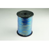 Лента  PREMIUM с золотой полоской 1 см * 250 у ЛЗП-1синий