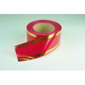 Лента PREMIUM с золотой полоской 6 см * 50 у ЛЗП-6 малина 