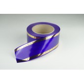 Лента PREMIUM с золотой полоской 6 см * 50 у ЛЗП-6 фиолет 