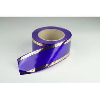 Лента PREMIUM с золотой полоской 6 см * 50 у ЛЗП-6 фиолет -0
