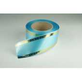 Лента PREMIUM с золотой полоской 6 см * 50 у ЛЗП-6 голубой 