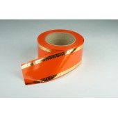 Лента PREMIUM с золотой полоской 6 см * 50 у ЛЗП-6 оранж 