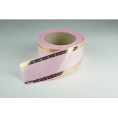 Лента PREMIUM с золотой полоской 6 см * 50 у ЛЗП-6 розовый 