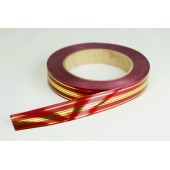 Лента PREMIUM с золотой полоской 2 см * 50 у ЛЗП-2 бордо 