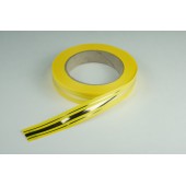 Лента PREMIUM с золотой полоской 2 см * 50 у ЛЗП-2 желтая 