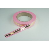 Лента PREMIUM с золотой полоской 2 см * 50 у ЛЗП-2 розовая 