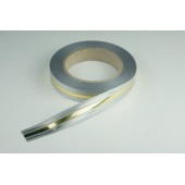 Лента PREMIUM с золотой полоской 2 см * 50 у ЛЗП-2 серый 