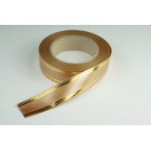 Лента PREMIUM с золотой полоской 3 см * 50 у ЛЗП-3 бронза 