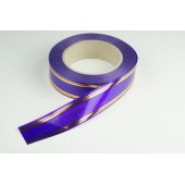 Лента PREMIUM с золотой полоской 3 см * 50 у ЛЗП-3 фиолет 